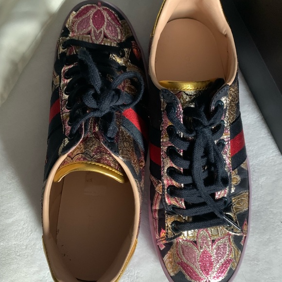 Gucci Multi Color Sneakers Size 37 - Picture 5 of 9